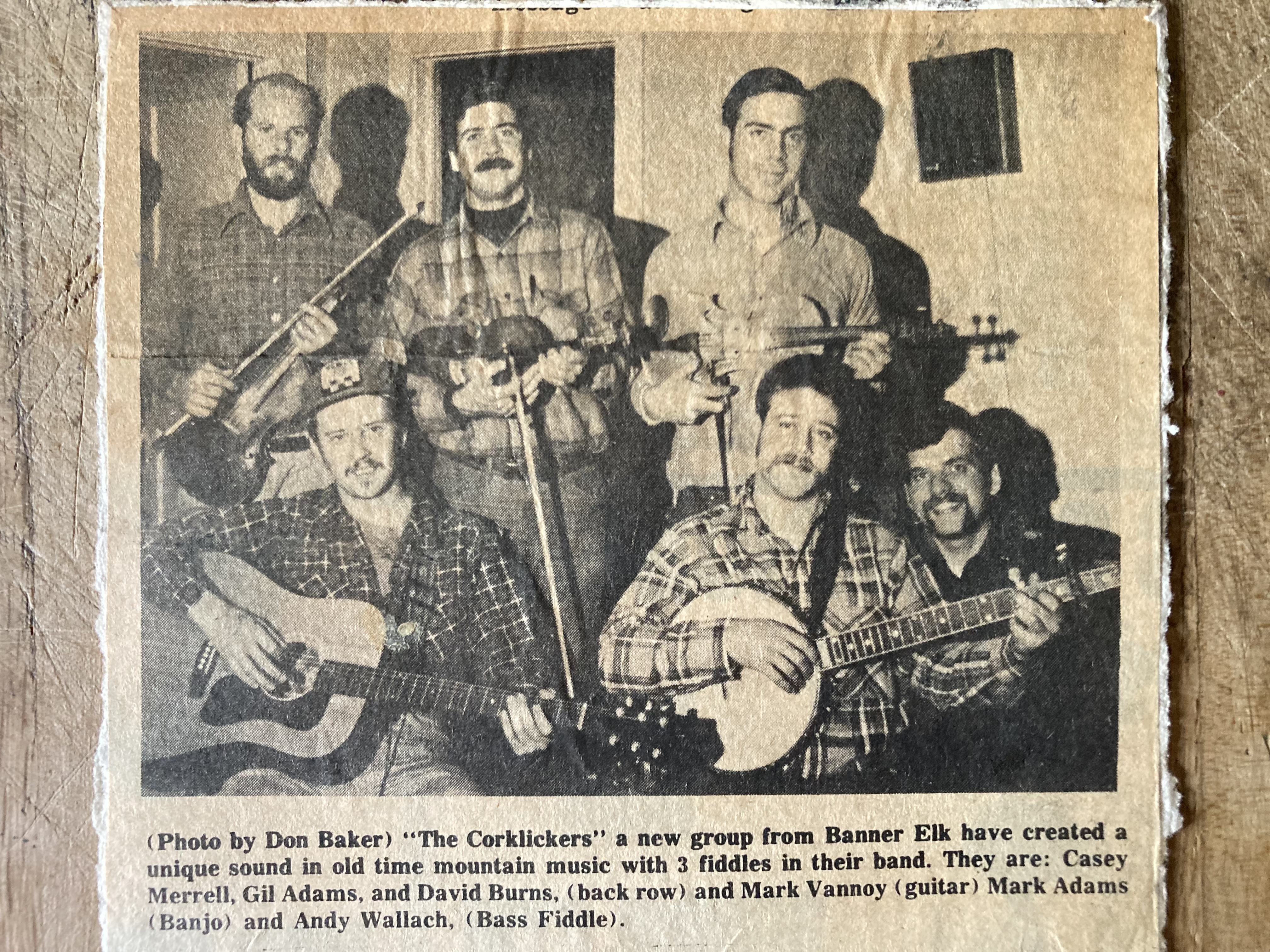 Newspaper clipping about the Corklickers